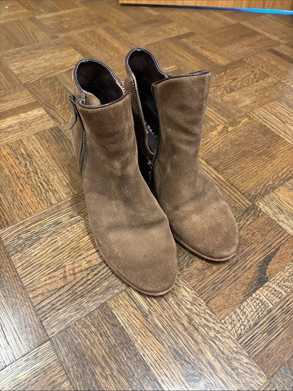 Cole Haan Brown Suede Ankle Booties